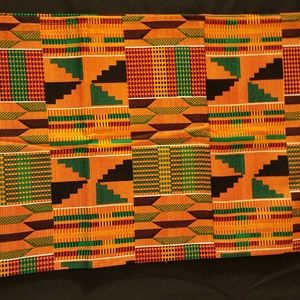 Kente Print Headwrap measures 13 x 70